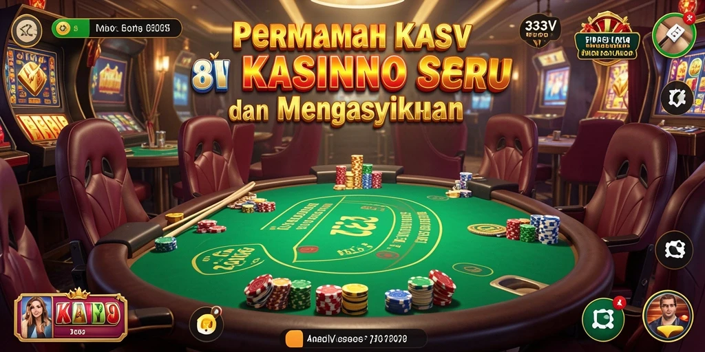 Tampilan gameplay Kasino yang menarik dan realistis di 333V.