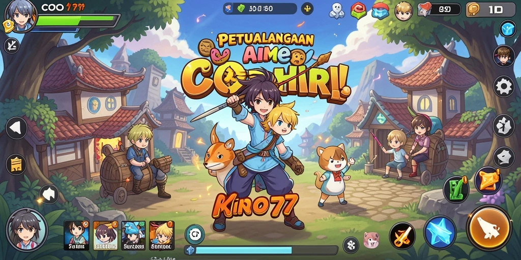 Gameplay COO77 dengan karakter anime yang memukau dan pertarungan seru.