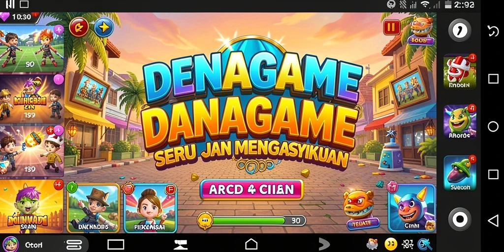 Gameplay menantang dan seru di DANAGAME.