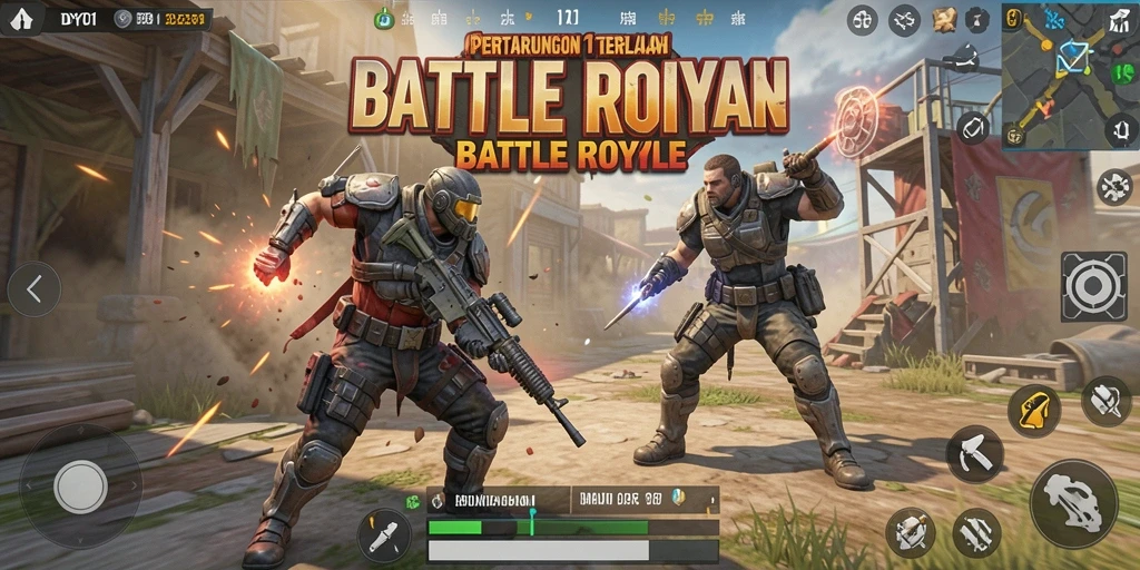 Gameplay seru DY01 dalam aksi Battle Royale.