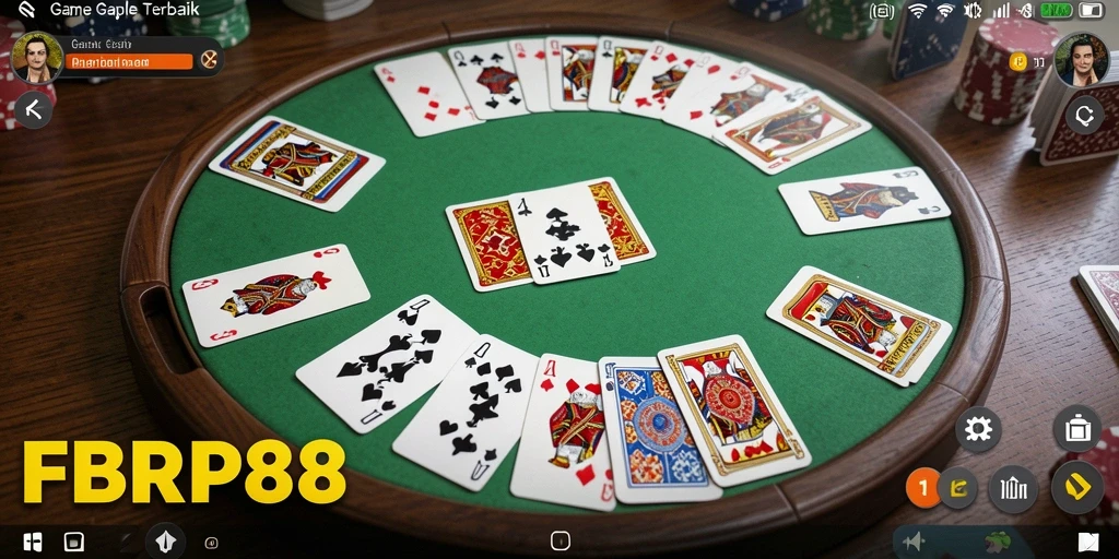 Tampilan menarik dari gameplay Gaple di FBRP88 yang seru.