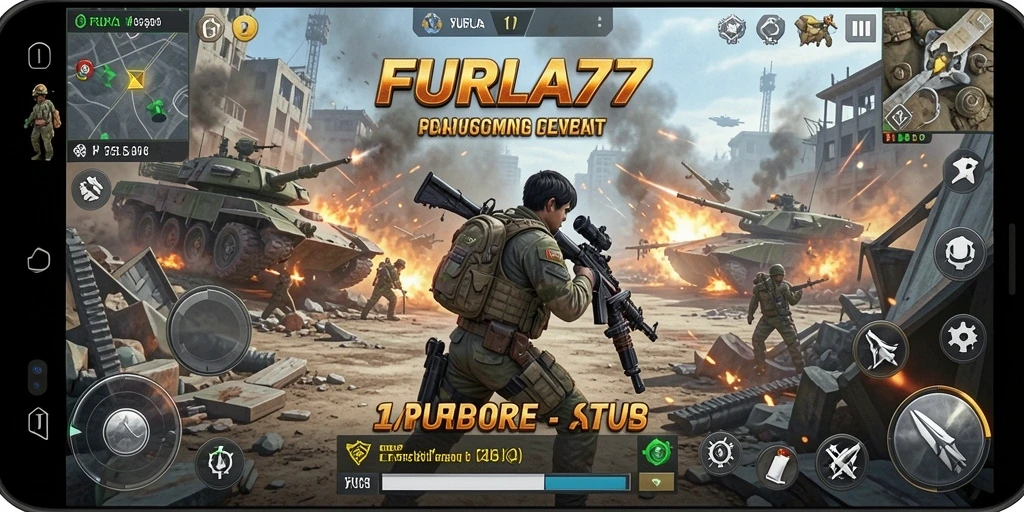 Tampilan gameplay menarik dari FURLA77 dengan strategi pertempuran yang mendalam.