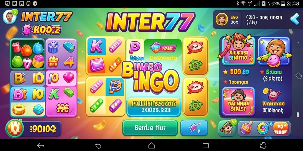 Tampilan gameplay Bingo INTER77 yang seru dan interaktif.