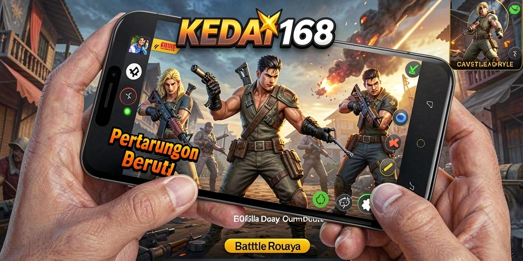 Aksi mendebarkan dalam KEDAI168 saat bertarung di arena Battle Royale.