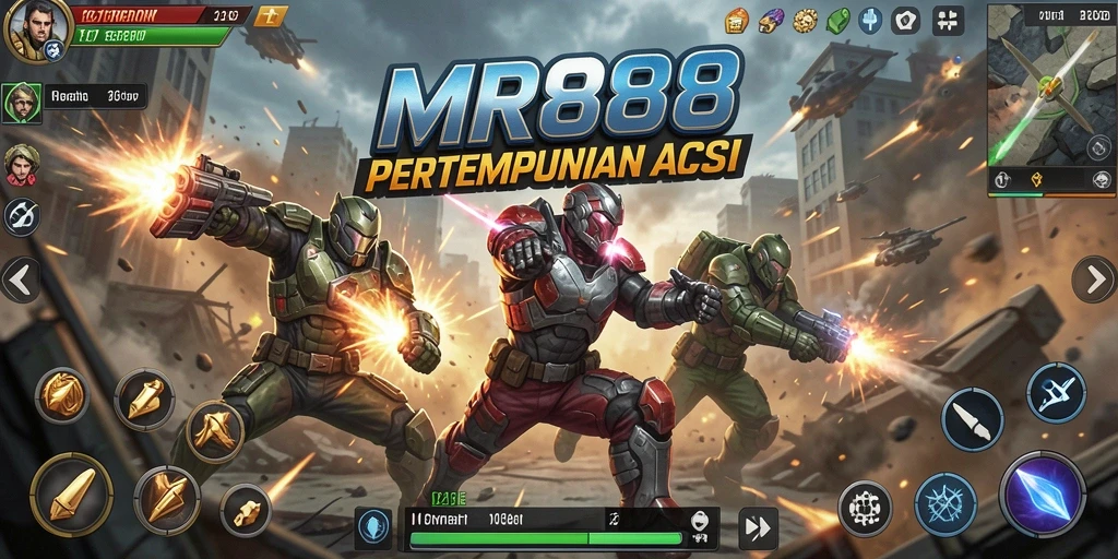 Tampilan gameplay intens dari MR888 dengan aksi mendebarkan.