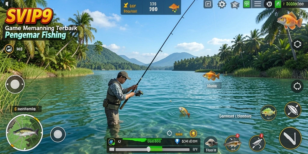 Gameplay memancing yang mendebarkan dalam SVIP9 dengan grafis menakjubkan.