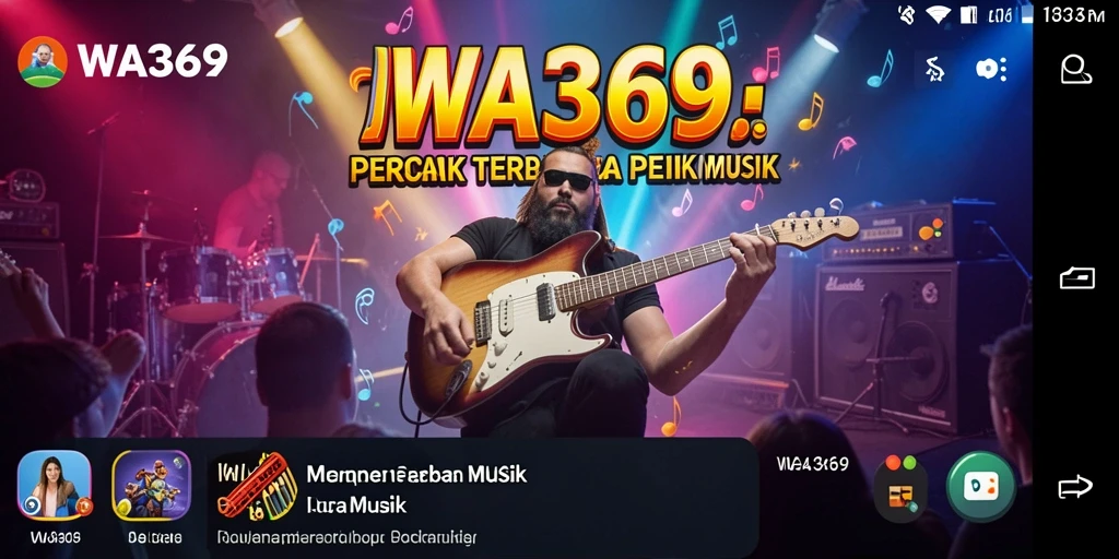 Tampilan gameplay WA369 yang menarik dengan berbagai fitur musik.