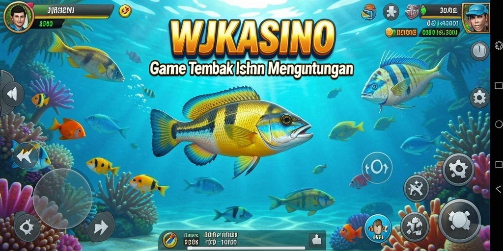 Tampilan gameplay WJKASINO yang seru saat menembak ikan.